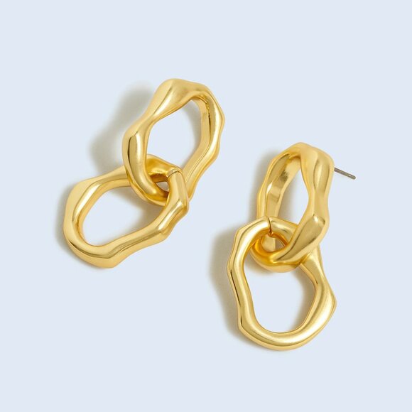 [NWT] Madewell Link Hoop Statement Earrings - Picture 1 of 4